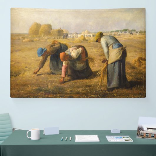 Jean-Francois Millet - De Gleaners Spandoek (Beurs)