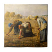 Jean-Francois Millet - De Gleaners Tegeltje (Voorkant)