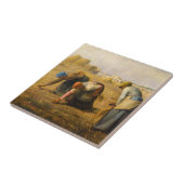 Jean-Francois Millet - De Gleaners Tegeltje (Zijkant)