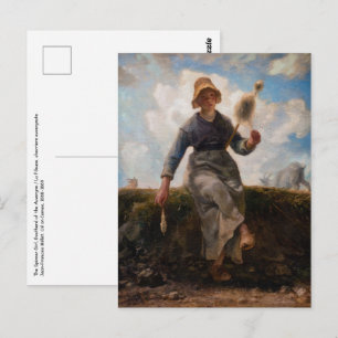Jean-Francois Millet - De Spinner Briefkaart