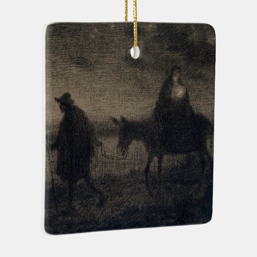 Jean-Francois Millet - De vlucht naar Egypte Keramisch Ornament (Rechts)