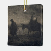 Jean-Francois Millet - De vlucht naar Egypte Keramisch Ornament (Links)