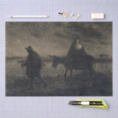 Jean-Francois Millet - De Vlucht naar Egypte Tissuepapier (Craft)