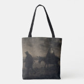 Jean-Francois Millet - De vlucht naar Egypte Tote Bag (Achterkant)