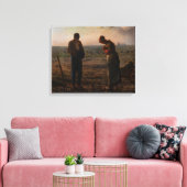 Jean-Francois Millet - Het Angelus Canvas Afdruk (Insitu (Woonkamer))