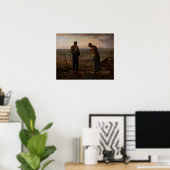 Jean-Francois Millet - Het Angelus Poster (Thuiskantoor)