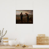 Jean-Francois Millet - Het Angelus Poster (Keuken)