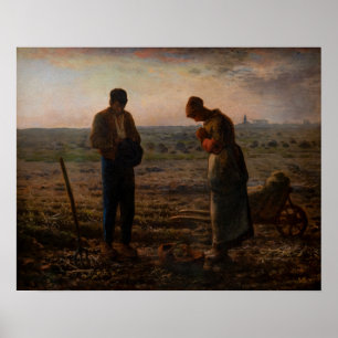 Jean-Francois Millet - Het Angelus Poster
