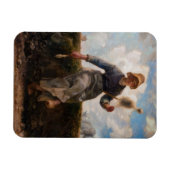 Jean-Francois Millet - Het Spinner Girl Magneet (Horizontaal)