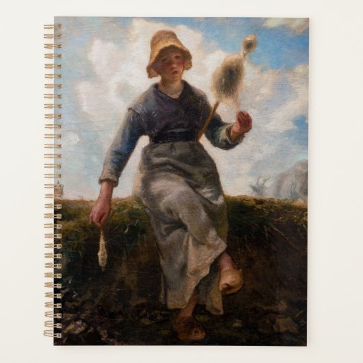 Jean-Francois Millet - Het Spinner Girl Planner (Voorkant)