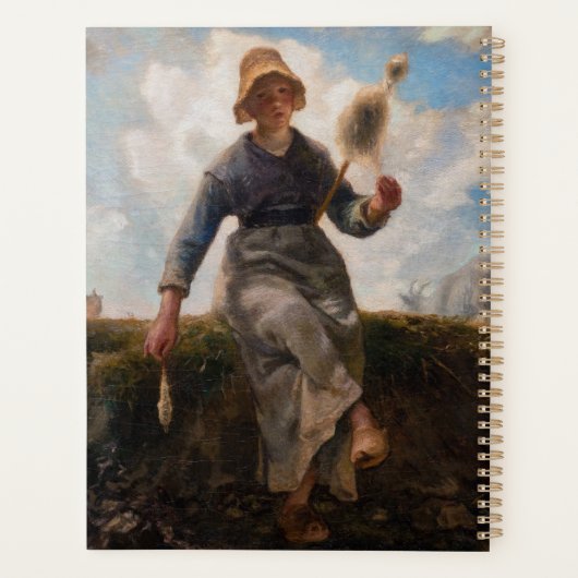 Jean-Francois Millet - Het Spinner Girl Planner (Achterkant)