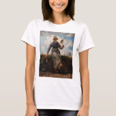 Jean-Francois Millet - Het Spinner Girl T-shirt (Voorkant)