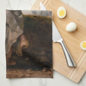 Jean-Francois Millet - Het Spinner Girl Theedoek (Quarter Fold)