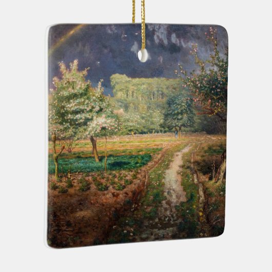 Jean-Francois Millet - Lente op Barbizon Keramisch Ornament (Rechts)