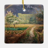 Jean-Francois Millet - Lente op Barbizon Keramisch Ornament (Voorkant)