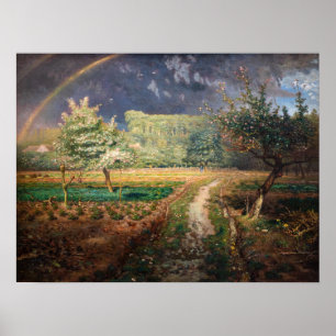Jean-Francois Millet - Lente op Barbizon Poster