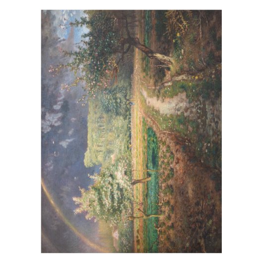 Jean-Francois Millet - Lente op Barbizon Tafelkleed (Voorkant)