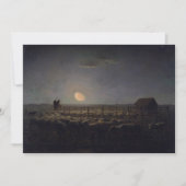 Jean-Francois Millet - Sheepfold, Moonlight 1860 Bedankkaart (Voorkant)