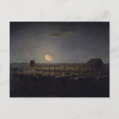 Jean-Francois Millet - Sheepfold, Moonlight 1860 Briefkaart (Voorkant)