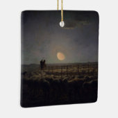 Jean-Francois Millet - Sheepfold, Moonlight 1860 Keramisch Ornament (Rechts)