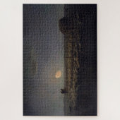Jean-Francois Millet - Sheepfold, Moonlight 1860 Legpuzzel (Verticaal)