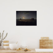 Jean-Francois Millet - Sheepfold, Moonlight 1860 Poster (Keuken)