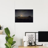 Jean-Francois Millet - Sheepfold, Moonlight 1860 Poster (Thuiskantoor)