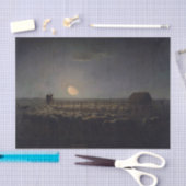 Jean-Francois Millet - Sheepfold, Moonlight 1860 Tissuepapier (Craft)