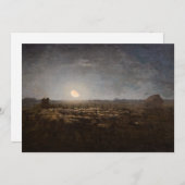 Jean-Francois Millet - Sheepfold, Moonlight 1872 Bedankkaart (Voorkant / Achterkant)