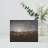 Jean-Francois Millet - Sheepfold, Moonlight 1872 Briefkaart (Staand voorkant)