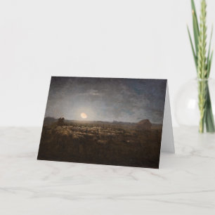 Jean-Francois Millet - Sheepfold, Moonlight 1872 Kaart