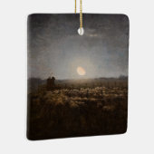 Jean-Francois Millet - Sheepfold, Moonlight 1872 Keramisch Ornament (Rechts)