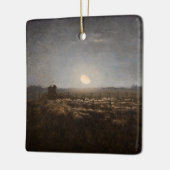 Jean-Francois Millet - Sheepfold, Moonlight 1872 Keramisch Ornament (Links)