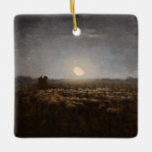 Jean-Francois Millet - Sheepfold, Moonlight 1872 Keramisch Ornament (Voorkant)