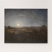 Jean-Francois Millet - Sheepfold, Moonlight 1872 Legpuzzel (Horizontaal)