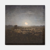 Jean-Francois Millet - Sheepfold, Moonlight 1872 Magneet (Voorkant)