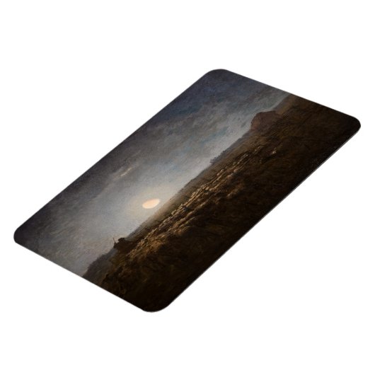 Jean-Francois Millet - Sheepfold, Moonlight 1872 Magneet (Linkerzijde)