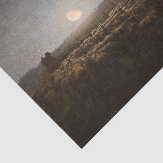 Jean-Francois Millet - Sheepfold, Moonlight 1872 Tissuepapier (Detail)