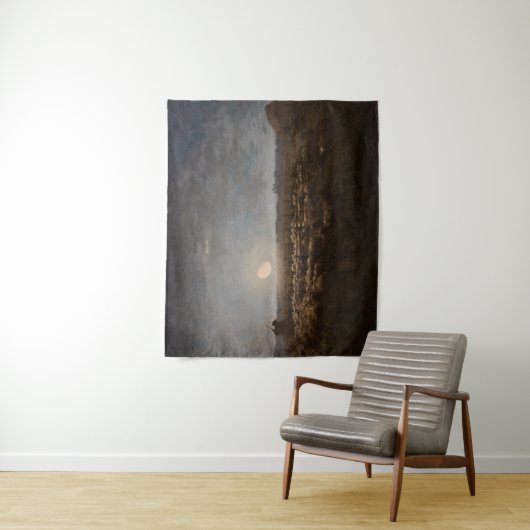 Jean-Francois Millet - Sheepfold, Moonlight 1872 Wandkleed (In situ)