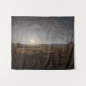 Jean-Francois Millet - Sheepfold, Moonlight 1872 Wandkleed (Voorkant (horizontaal))