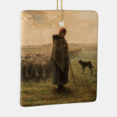 Jean-Francois Millet - Shepherdess and Flock 1865 Keramisch Ornament (Rechts)
