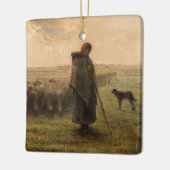 Jean-Francois Millet - Shepherdess and Flock 1865 Keramisch Ornament (Links)