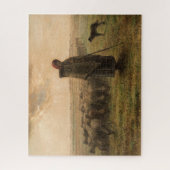 Jean-Francois Millet - Shepherdess and Flock 1865 Legpuzzel (Verticaal)