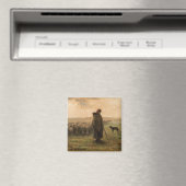 Jean-Francois Millet - Shepherdess and Flock 1865 Magneet (Insitu (Vaatwasser))