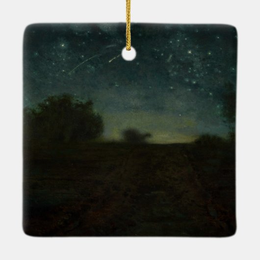 Jean-Francois Millet - Sterrennacht Keramisch Ornament (Achterkant)