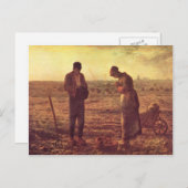 Jean-Francois Millet- The Angelus Briefkaart (Voorkant / Achterkant)