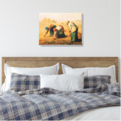 Jean Francois Millet - The Gleaners 1857 Canvas Afdruk (Insitu (Slaapkamer))
