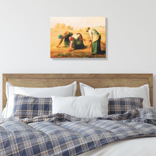 Jean Francois Millet - The Gleaners 1857 Canvas Afdruk (Insitu (Slaapkamer))