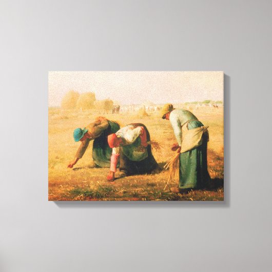 Jean Francois Millet - The Gleaners 1857 Canvas Afdruk (Voorkant)