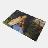 Jean-Francois Millet - The Knitter Deurmat (Schuin)